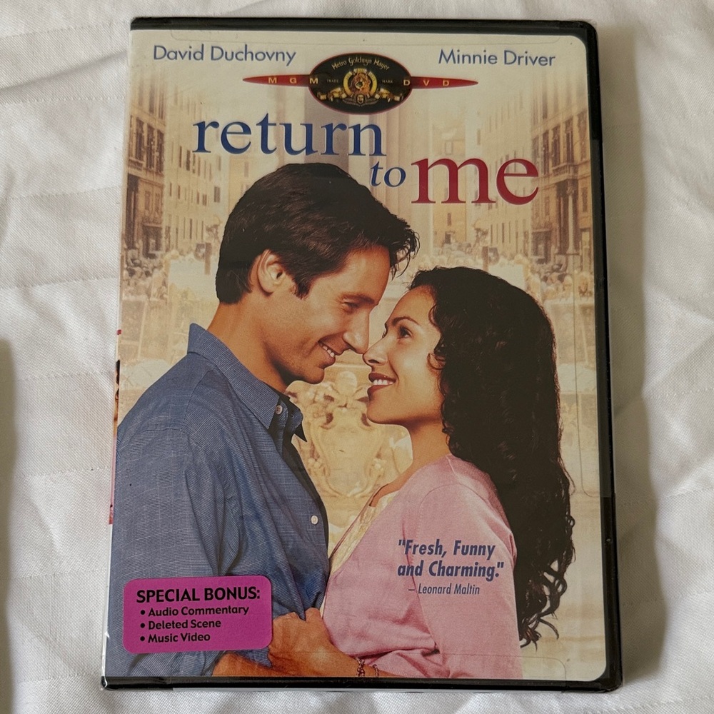 Return to Me DVD - Black Case